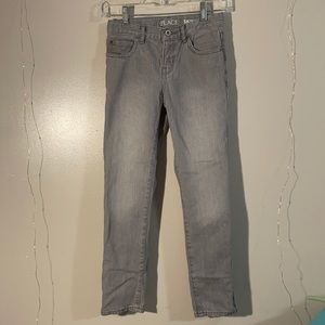 Girls Grey Skinny Jeans
